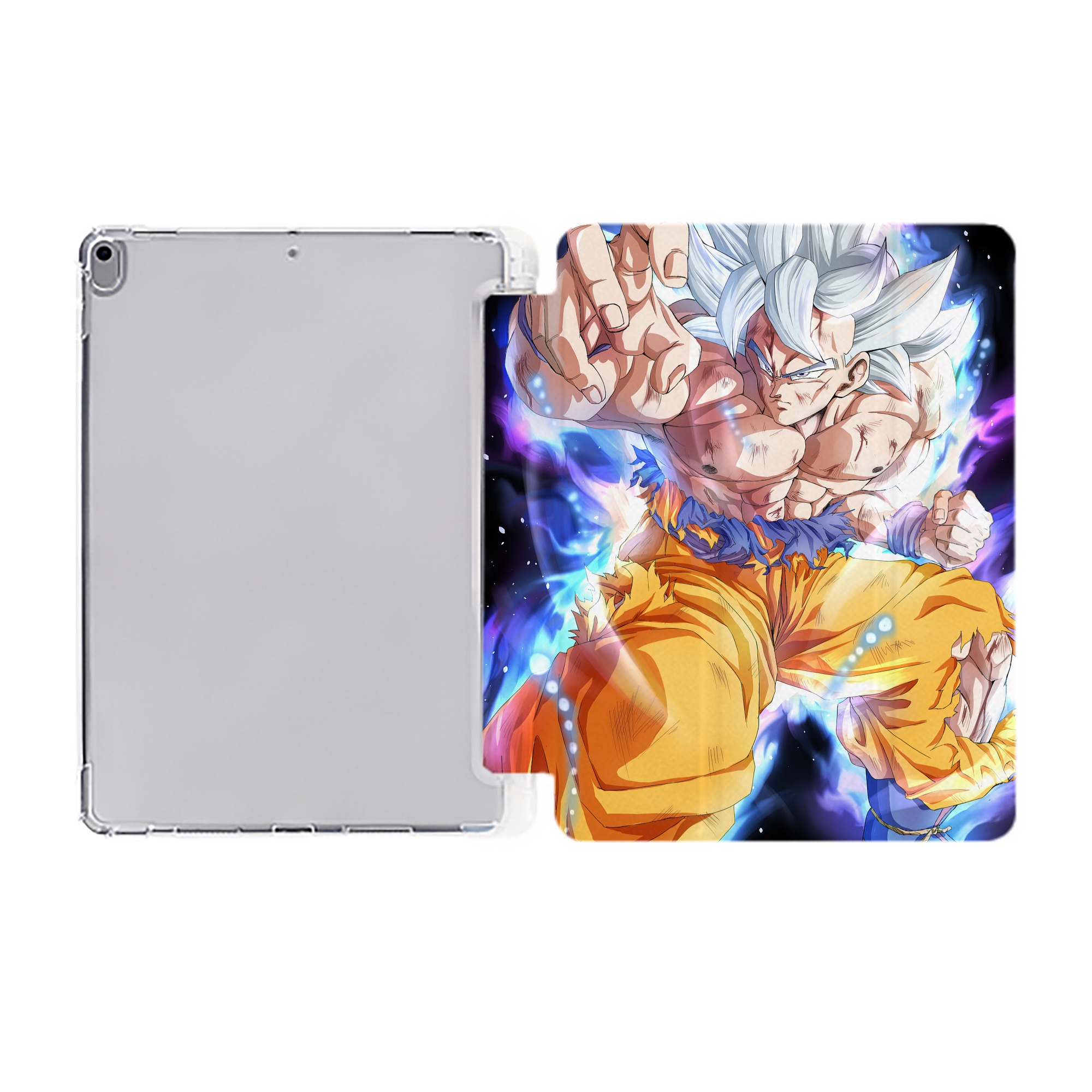 （画像用） ドラゴンボール DRAGON BALL IPad ケース ペン収納付き 三つ折りスタンド PUレザー×シリコン 対応機種9.5/10.5/10.9インチ